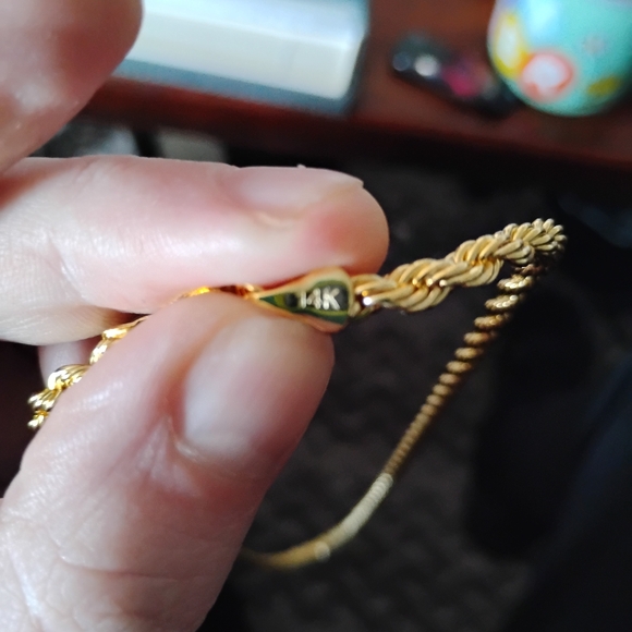 Gold Rope Chain Necklace - Picture 3 of 5
